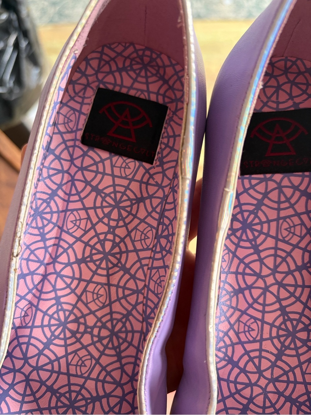 Lavender Pastel Ice Cream Appliqué Flats - Women - Picture 3 of 6